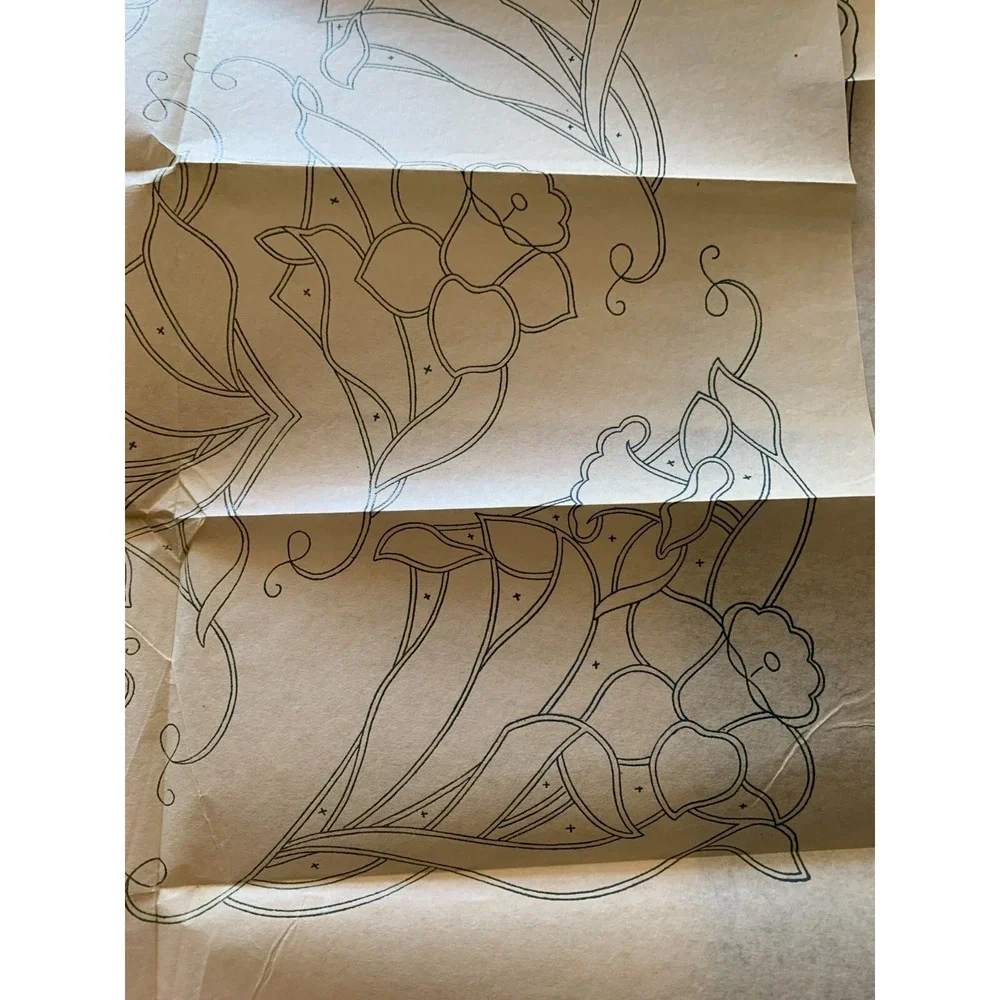 Vintage 1935 Laura Wheeler Transfer Mail Order Floral Flower Pansy Unused